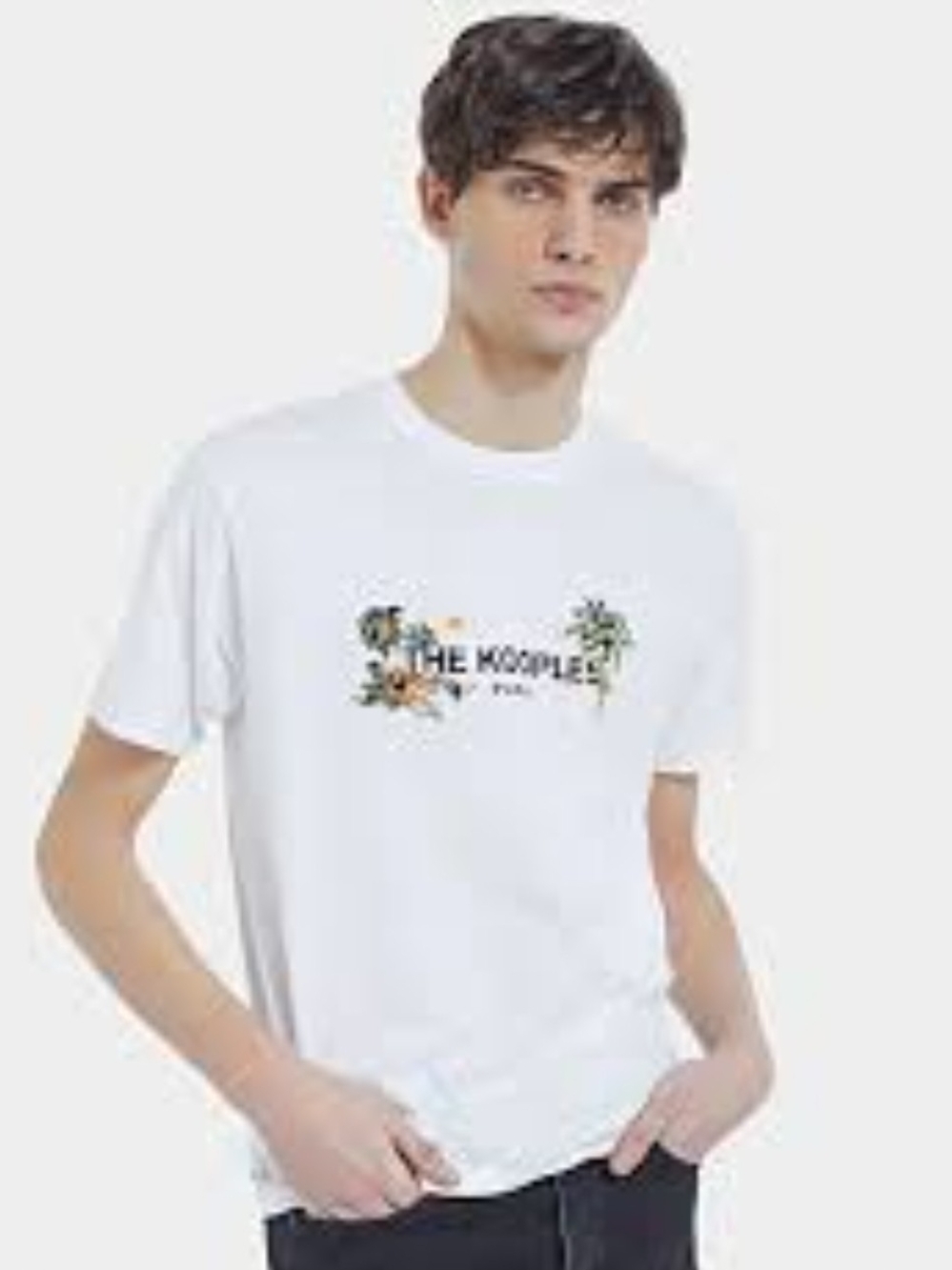 The Kooples White Graphic Men's Crewneck T-Shirt $65 NWT